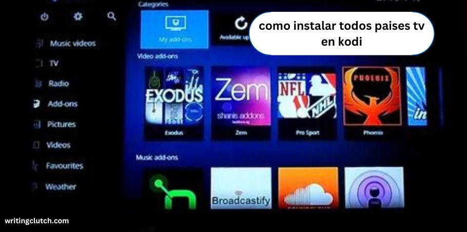 como instalar todos paises tv en kodi